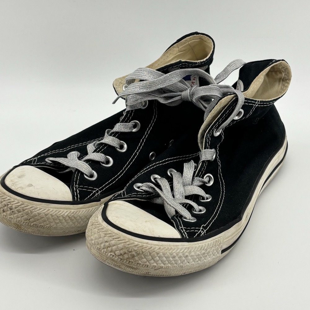Converse Chuck Taylor All Star High Top Tennis Shoes Black White Men's 6 Women 8